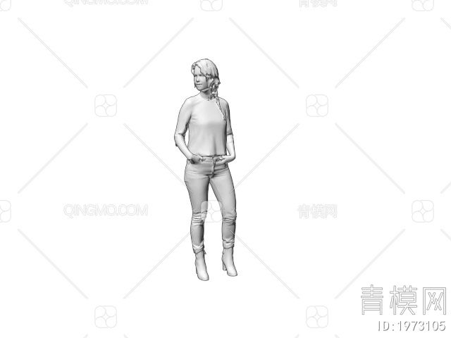 人物 女性人物3D模型下载【ID:1973105】