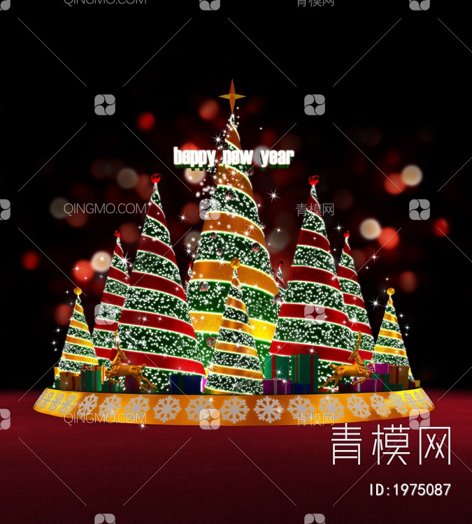 圣诞树，节日SU模型下载【ID:1975087】