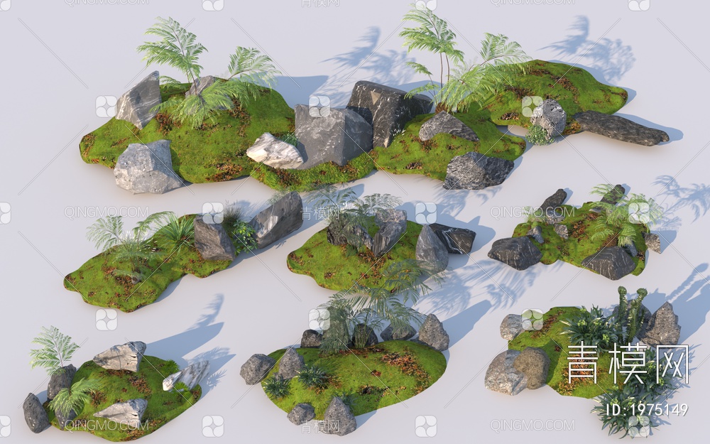 庭院景观3D模型下载【ID:1975149】
