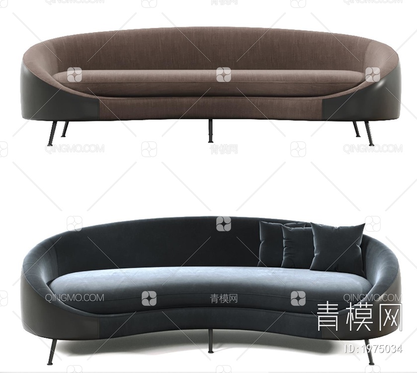 多人沙发3D模型下载【ID:1975034】