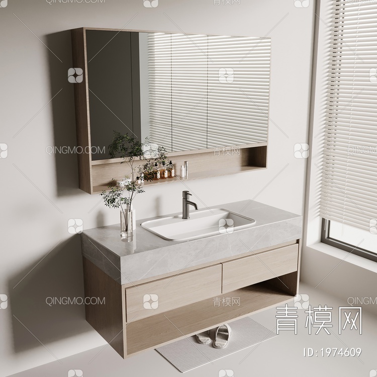 浴室柜3D模型下载【ID:1974609】