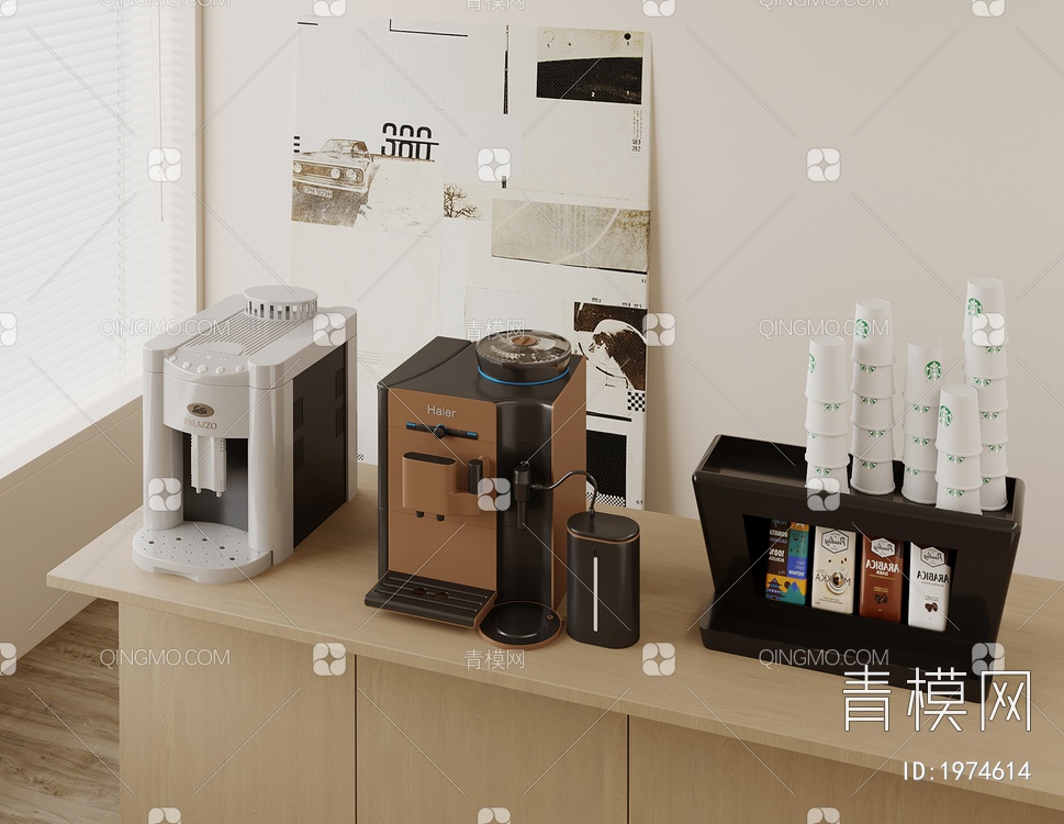 咖啡机3D模型下载【ID:1974614】