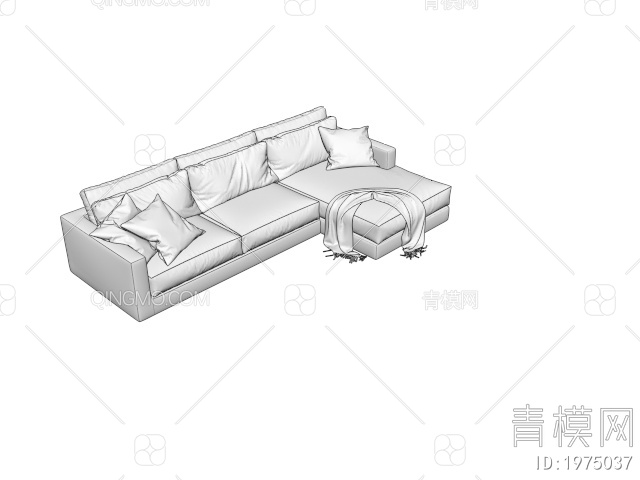 多人沙发3D模型下载【ID:1975037】