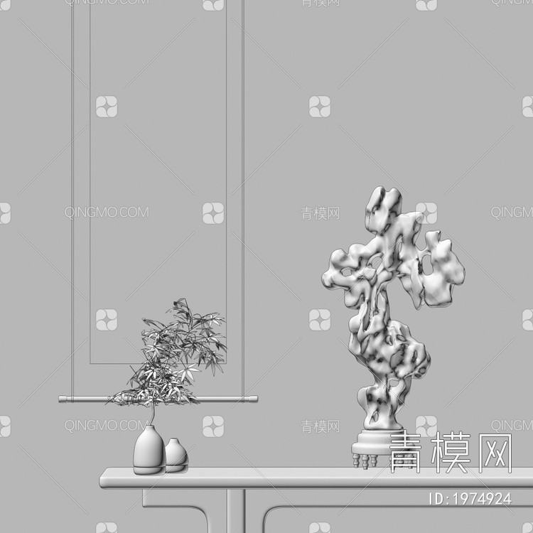 太湖石3D模型下载【ID:1974924】