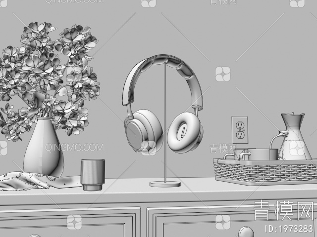 数码产品 数码产品耳机3D模型下载【ID:1973283】