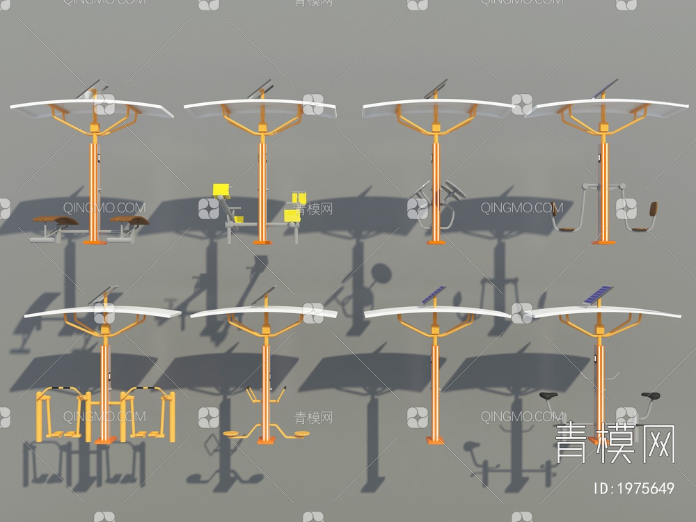 健身器材SU模型下载【ID:1975649】