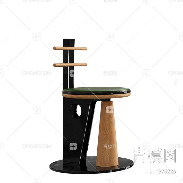 中古风椅子SU模型下载【ID:1975226】