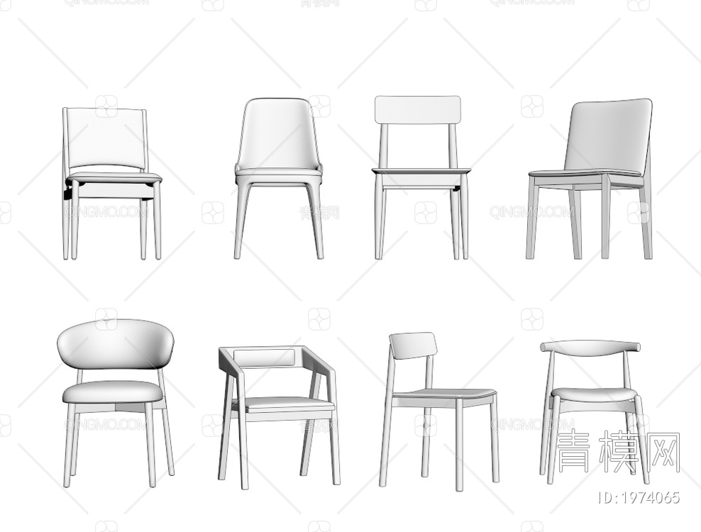 椅子3D模型下载【ID:1974065】