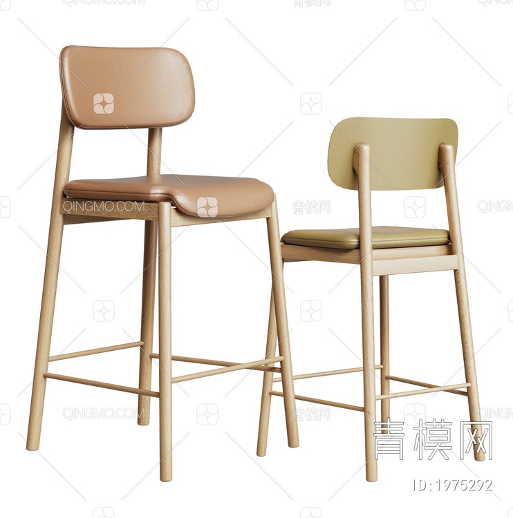 吧椅 吧台椅 吧凳3D模型下载【ID:1975292】