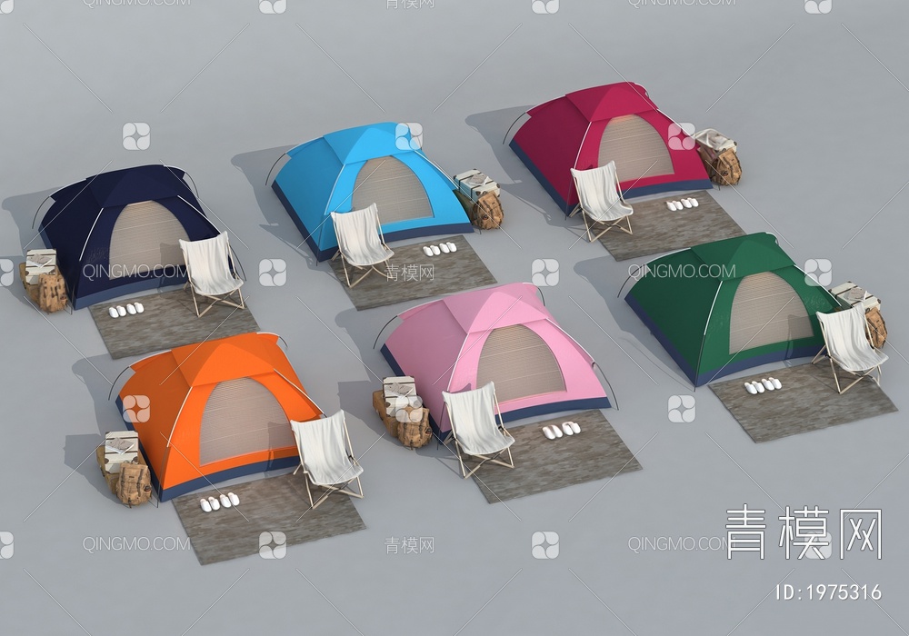 户外露营帐篷3D模型下载【ID:1975316】