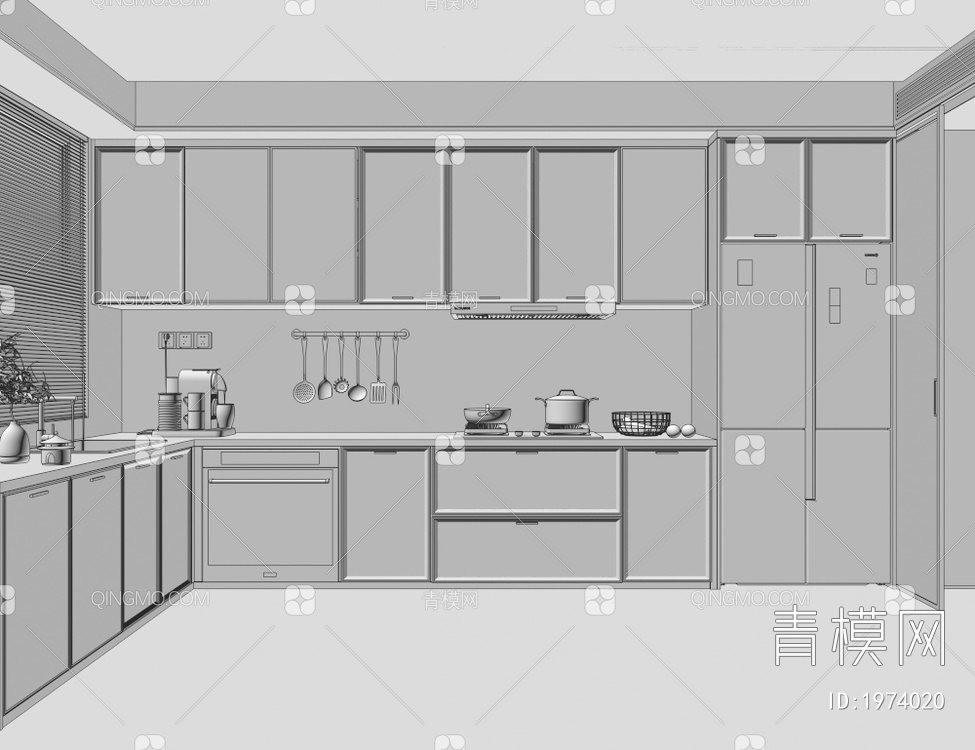 厨房3D模型下载【ID:1974020】