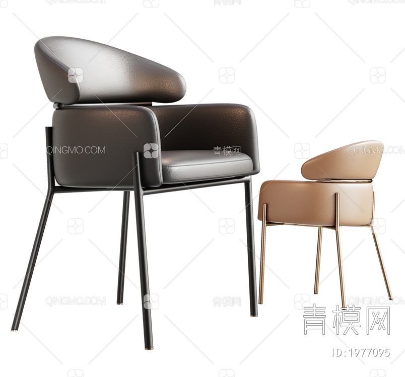 单椅  餐椅  椅子3D模型下载【ID:1977095】