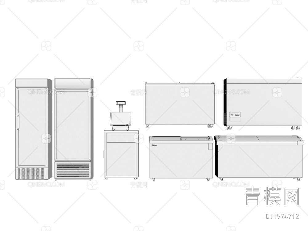 冷饮柜3D模型下载【ID:1974712】