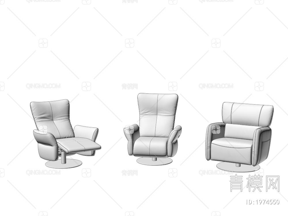 单椅3D模型下载【ID:1974550】