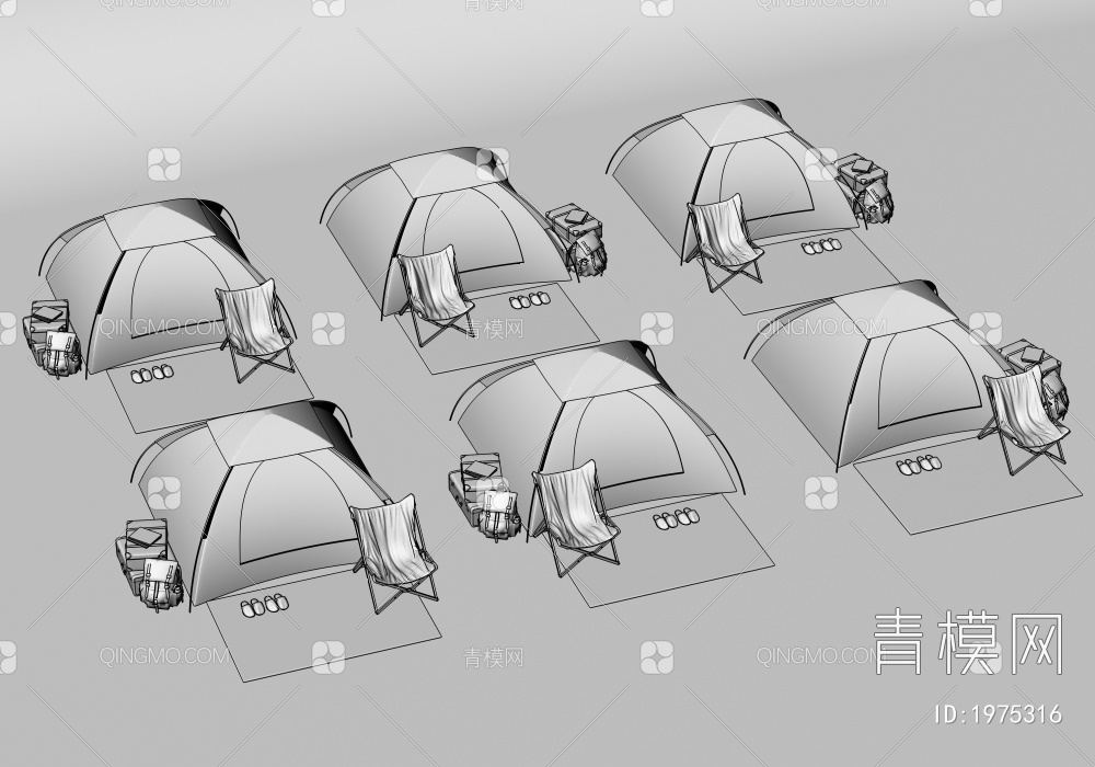 户外露营帐篷3D模型下载【ID:1975316】