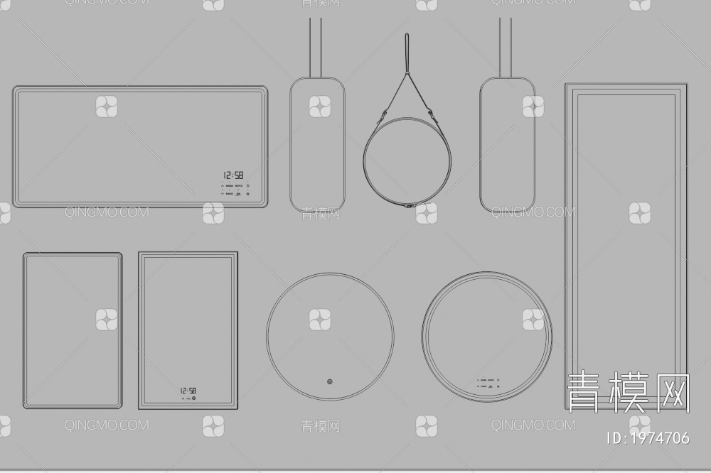 智能镜3D模型下载【ID:1974706】