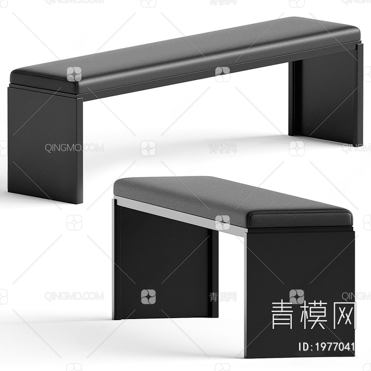 长凳 沙发凳 凳子3D模型下载【ID:1977041】