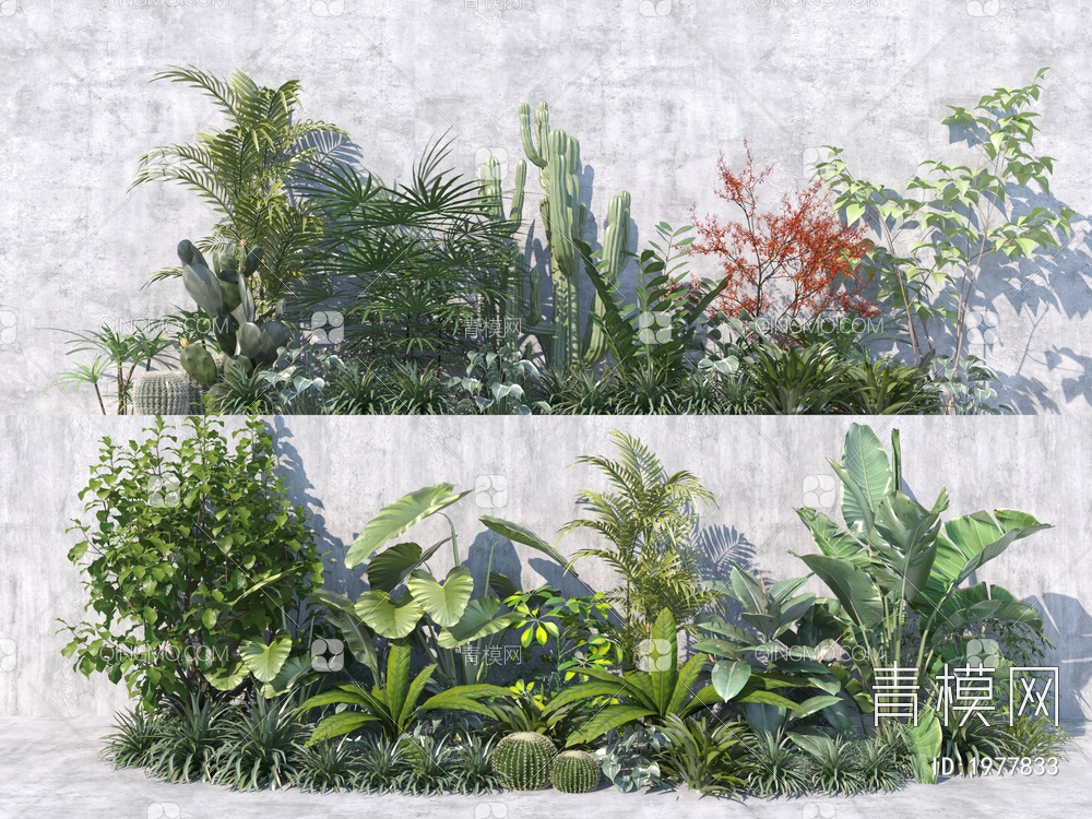 植物组团3D模型下载【ID:1977833】