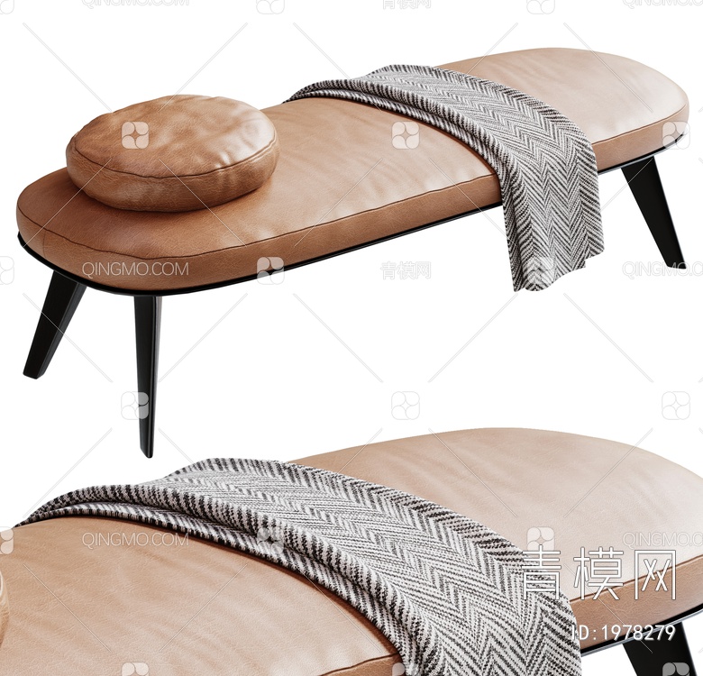 GallottiRadice床尾凳  沙发凳3D模型下载【ID:1978279】