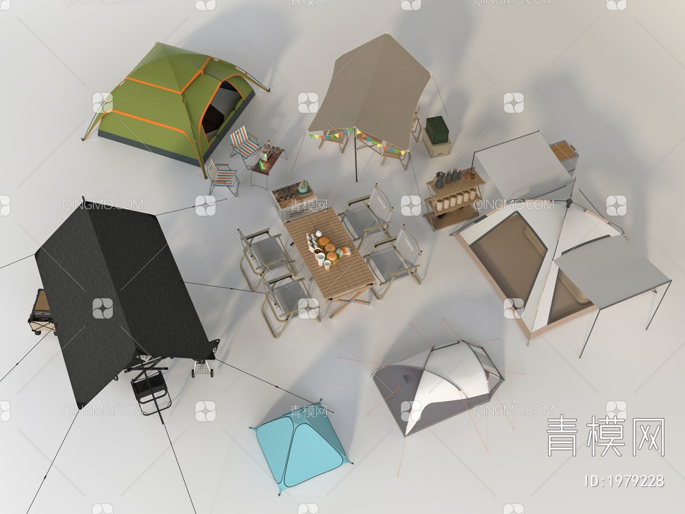 露营帐篷3D模型下载【ID:1979228】