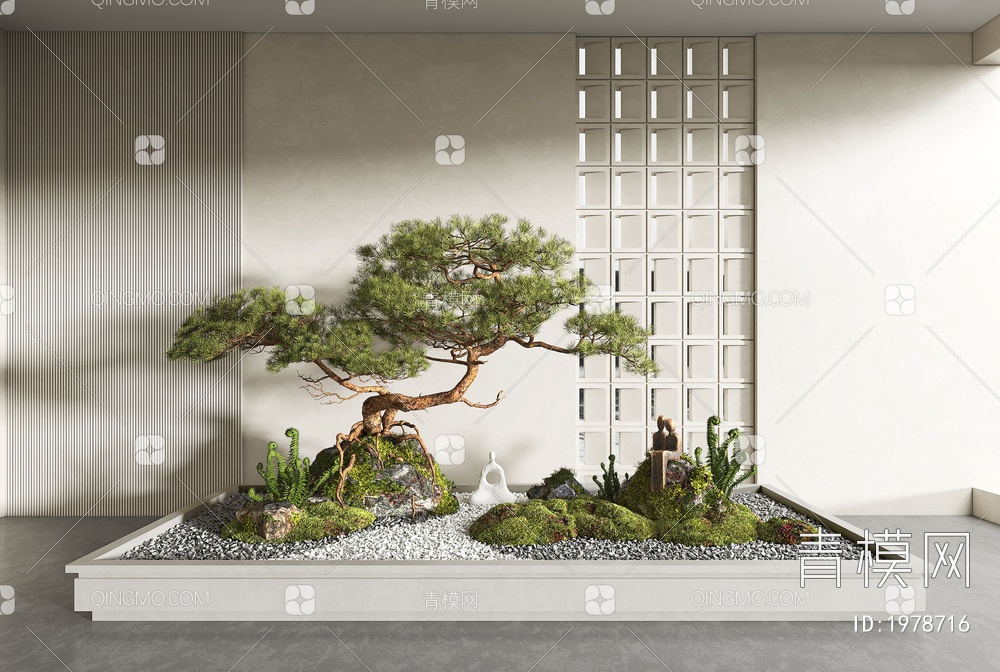 植物景观小品3D模型下载【ID:1978716】