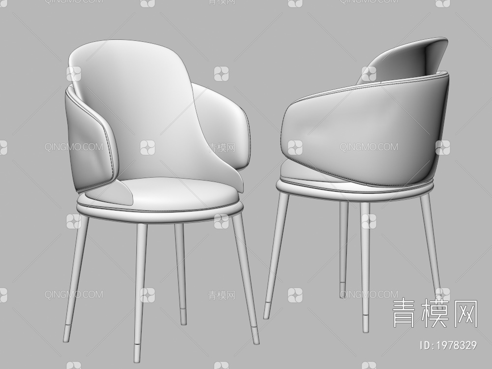 餐椅3D模型下载【ID:1978329】