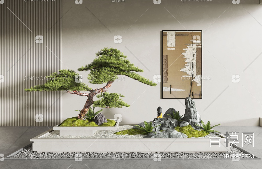 植物景观小品3D模型下载【ID:1978723】