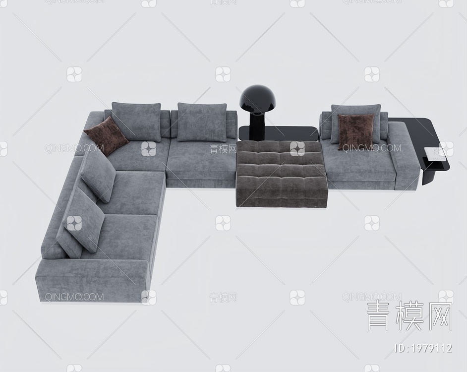 转角沙发3D模型下载【ID:1979112】