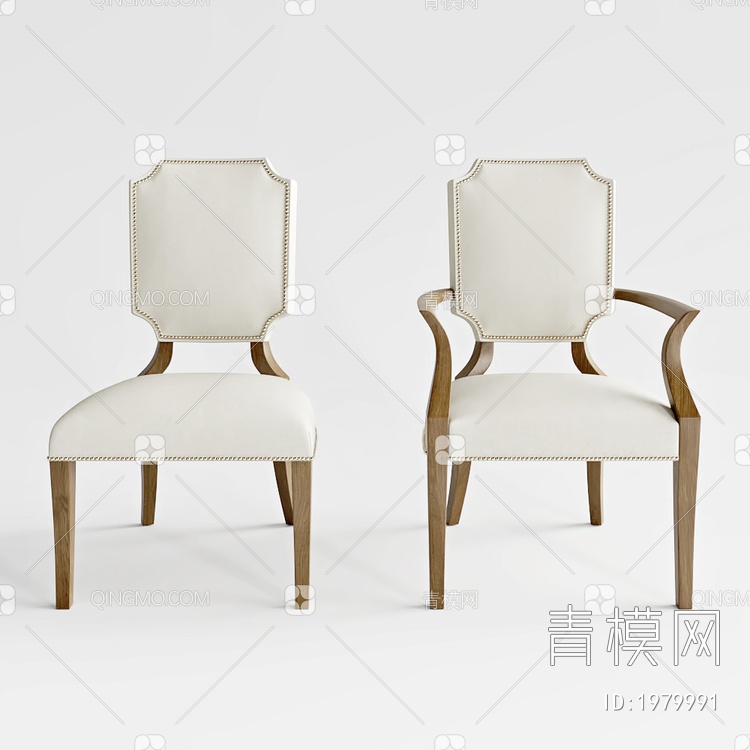 餐椅3D模型下载【ID:1979991】
