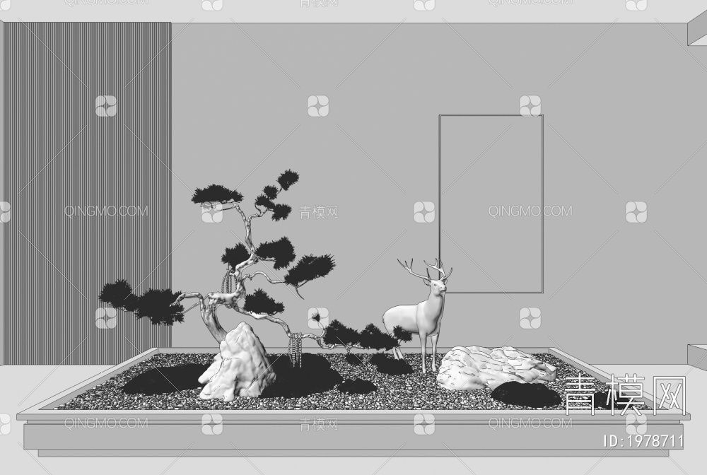 植物景观小品3D模型下载【ID:1978711】