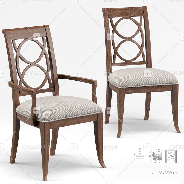 餐椅3D模型下载【ID:1979963】