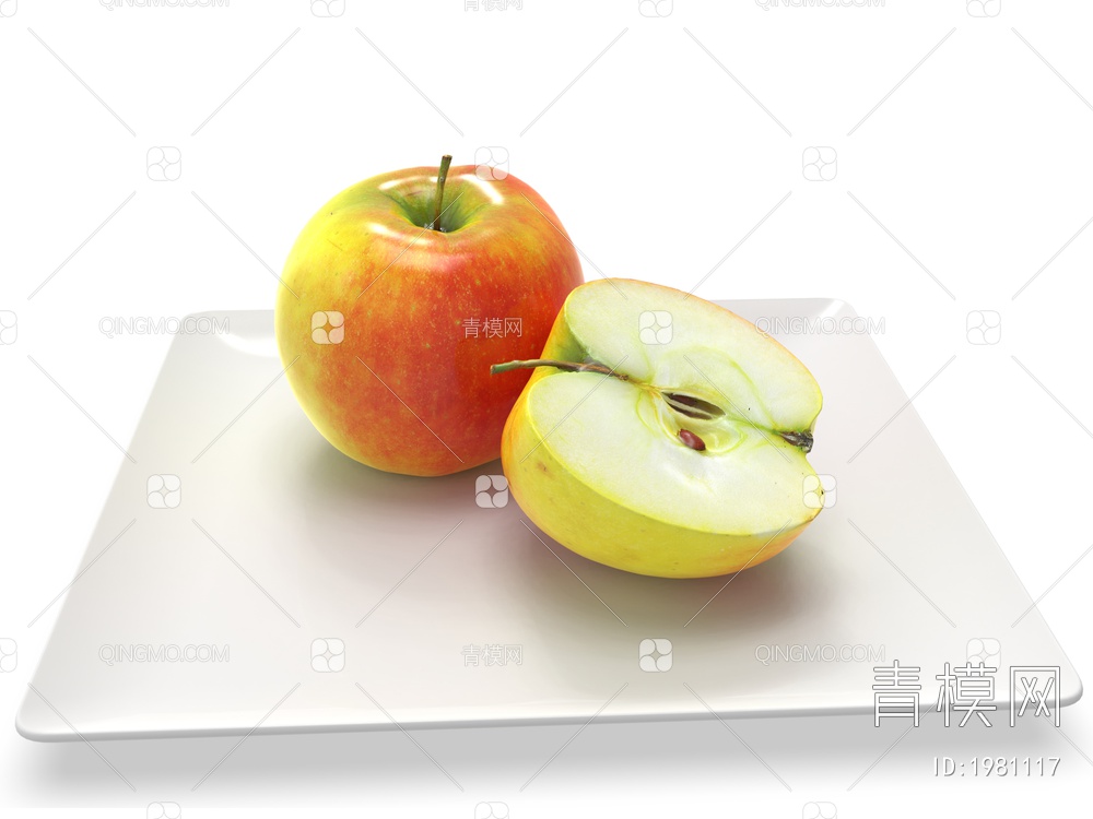 水果 苹果3D模型下载【ID:1981117】