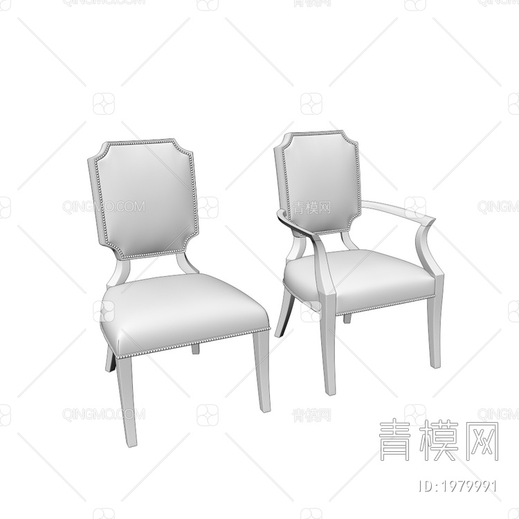 餐椅3D模型下载【ID:1979991】