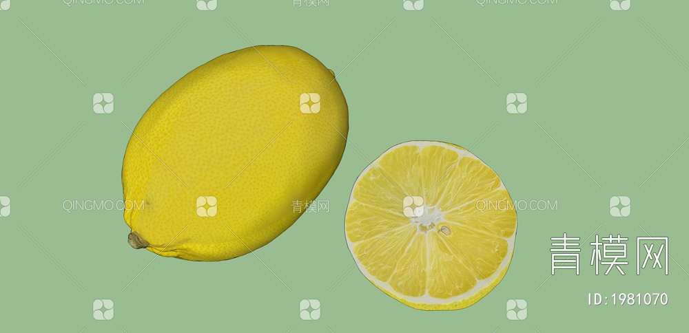 水果 柠檬SU模型下载【ID:1981070】
