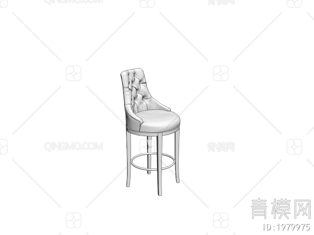 吧椅3D模型下载【ID:1979975】
