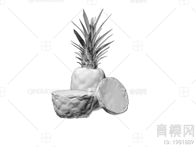 水果 菠萝3D模型下载【ID:1981889】