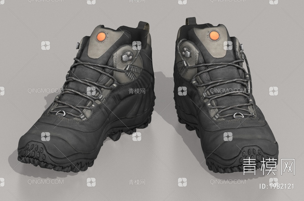 户外登山鞋+鞋子+运动鞋+休闲鞋+男士3D模型下载【ID:1982121】