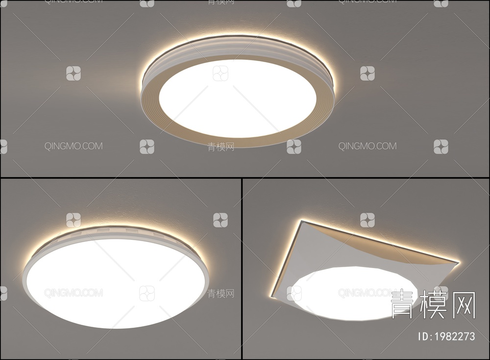 吸顶灯3D模型下载【ID:1982273】