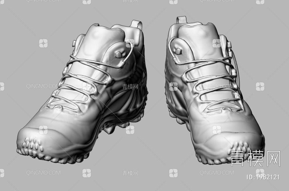 户外登山鞋+鞋子+运动鞋+休闲鞋+男士3D模型下载【ID:1982121】