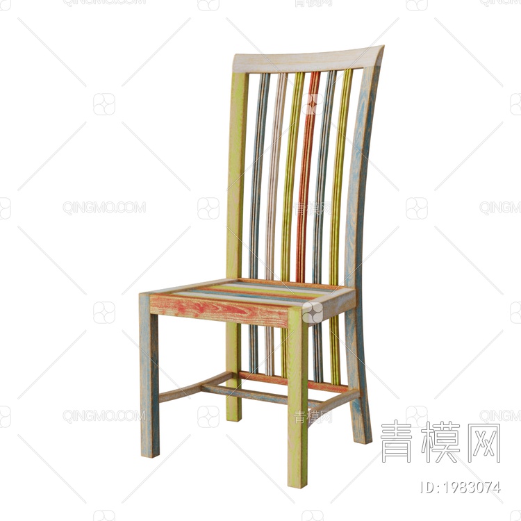 单椅 休闲椅 书椅3D模型下载【ID:1983074】