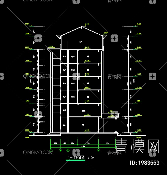 综合楼施工图【ID:1983553】