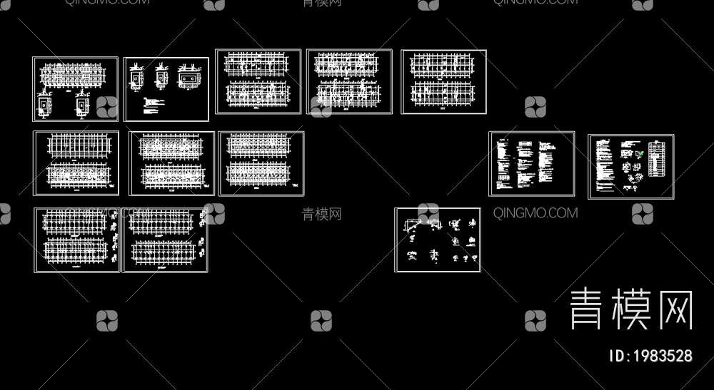 住宅楼全套设计结构施工图【ID:1983528】