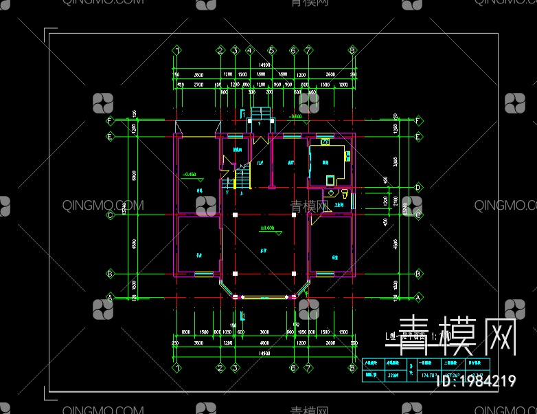 创业农庄L型别墅建筑图【ID:1984219】