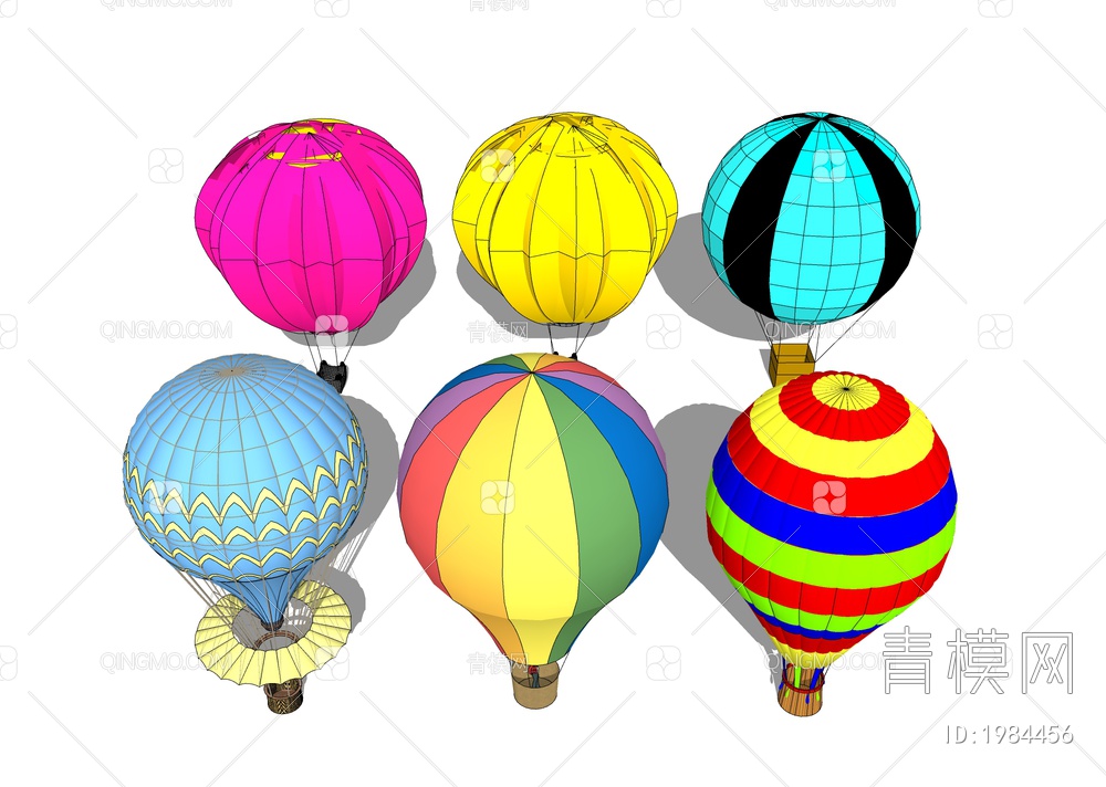 热气球SU模型下载【ID:1984456】