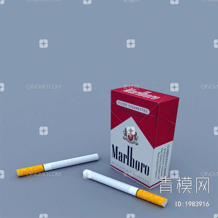 香烟3D模型下载【ID:1983916】
