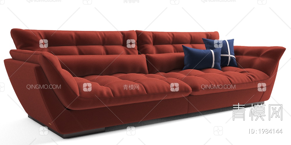 双人沙发3D模型下载【ID:1984144】