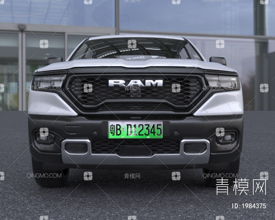 2024款道奇RAM Rampage皮卡越野汽车3D模型下载【ID:1984375】