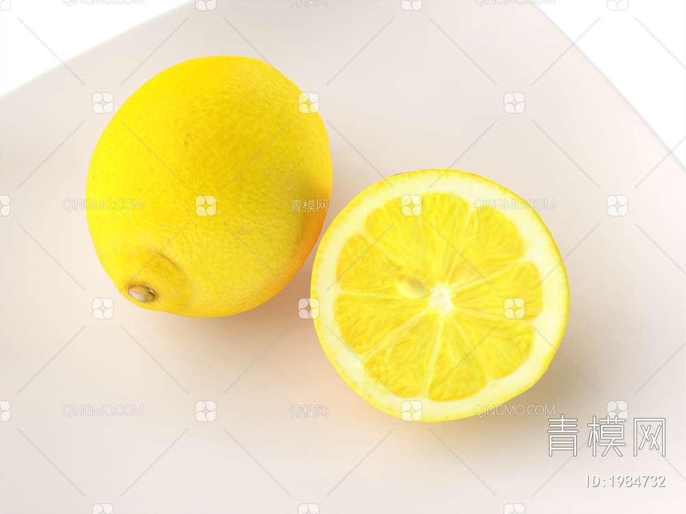 水果 柠檬3D模型下载【ID:1984732】