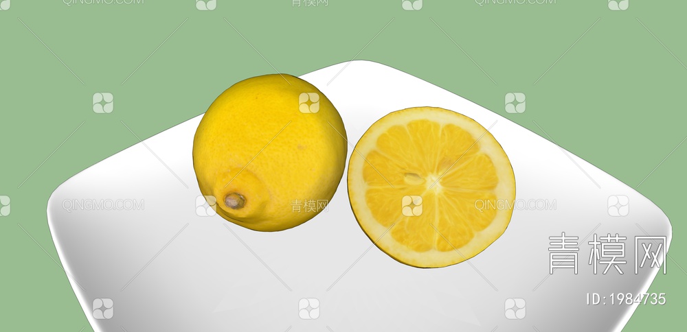 水果 柠檬SU模型下载【ID:1984735】