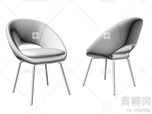 餐椅3D模型下载【ID:1983958】